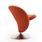 Manhattan Comfort Curl Swivel Accent Chair in Orange and Polished Chrome AC040-OR - alternate 5